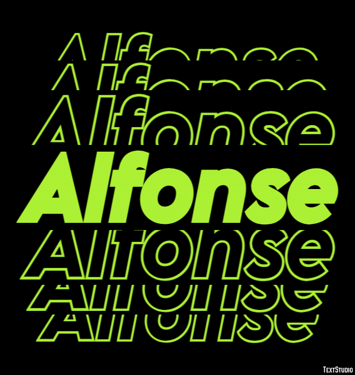Alfonse Text effect