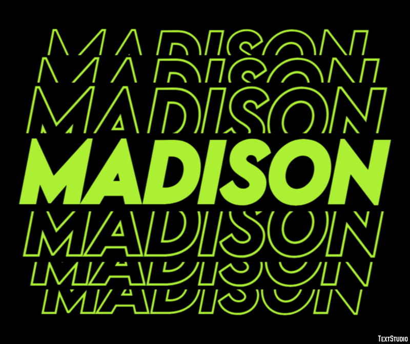 Madison Efekt tekstowy