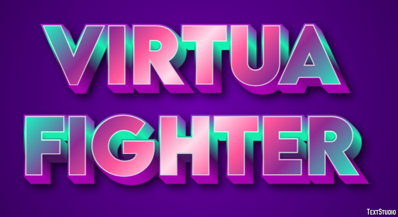 Virtua Fighter テキスト効果