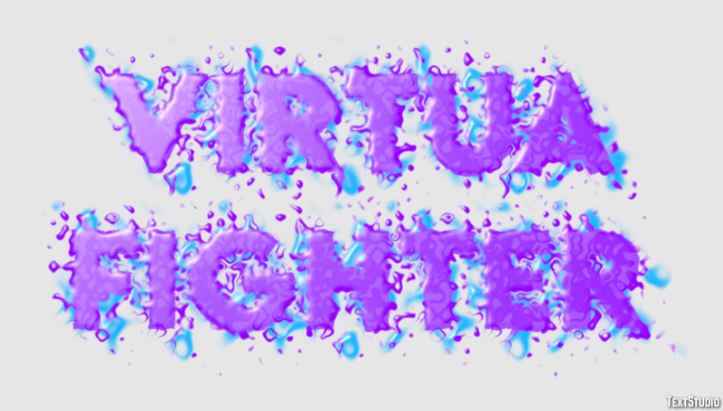 Virtua Fighter Effetto testo