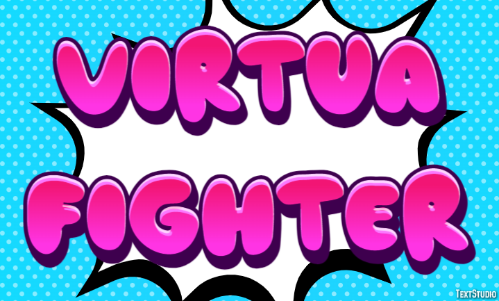 Virtua Fighter Efecto de Texto