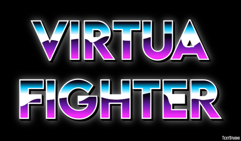 Virtua Fighter Efecto de Texto