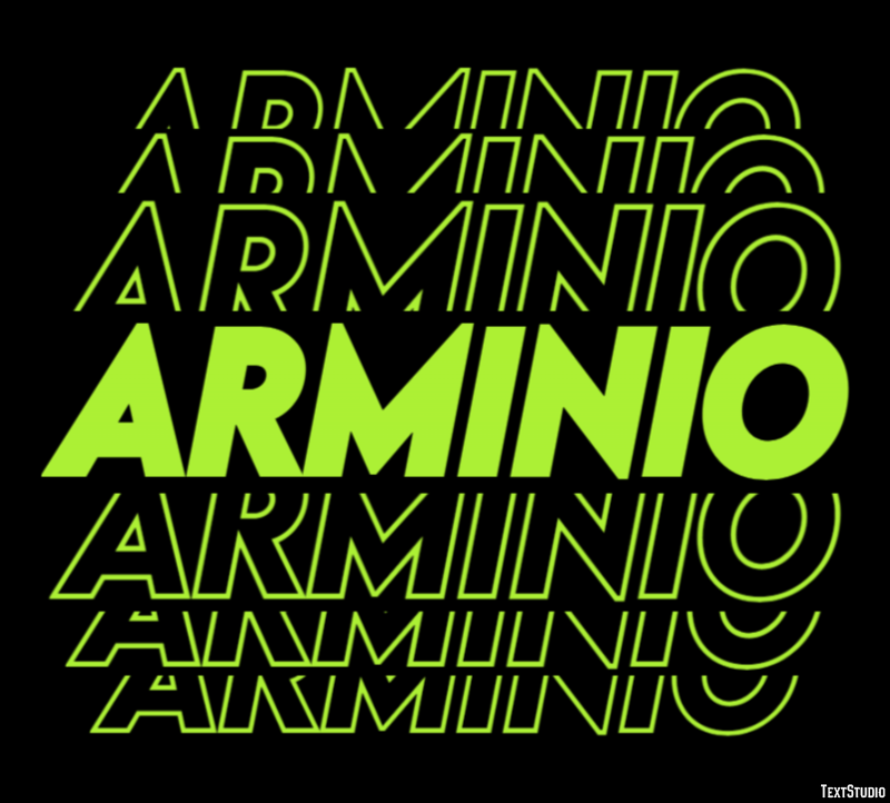 Arminio Tekst effect