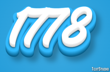 1778 Tekst Effect