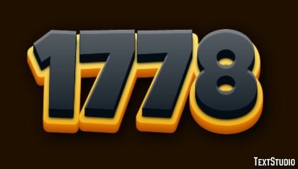 1778 Tekst effect