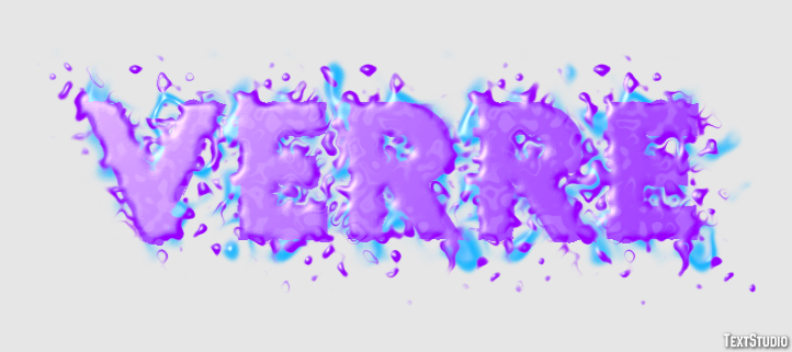 Verre Effet de Texte