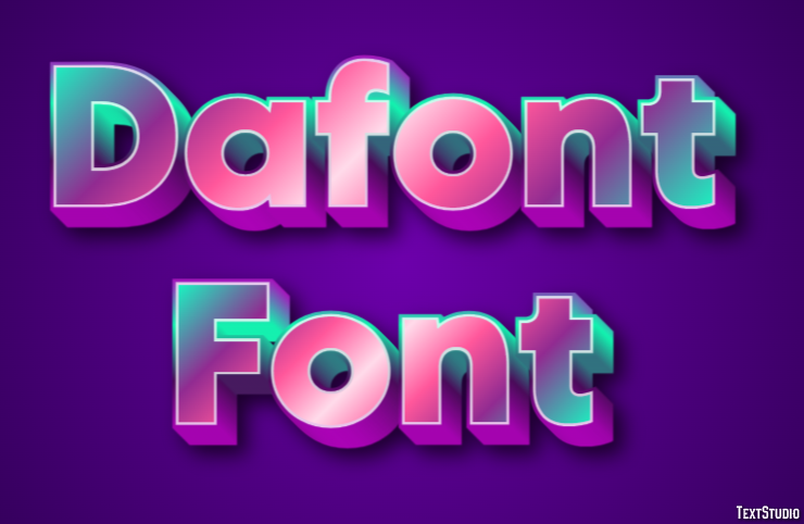 Dafont Font Text Effect