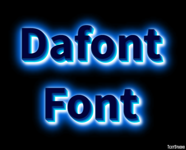 Dafont Font Text Effect