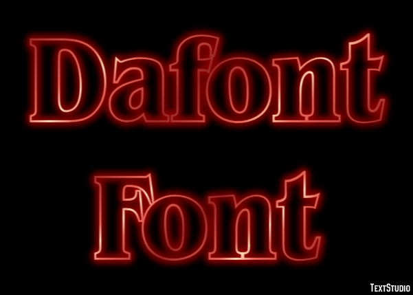 Dafont Font Text Effect