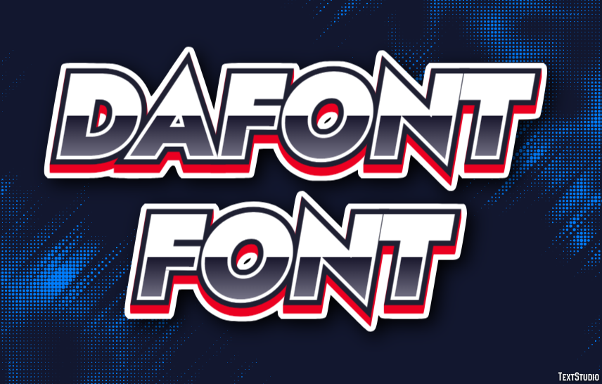 Dafont Font Text Effect