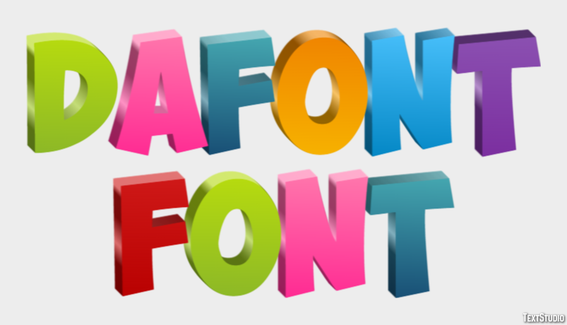 Dafont Font Text Effect