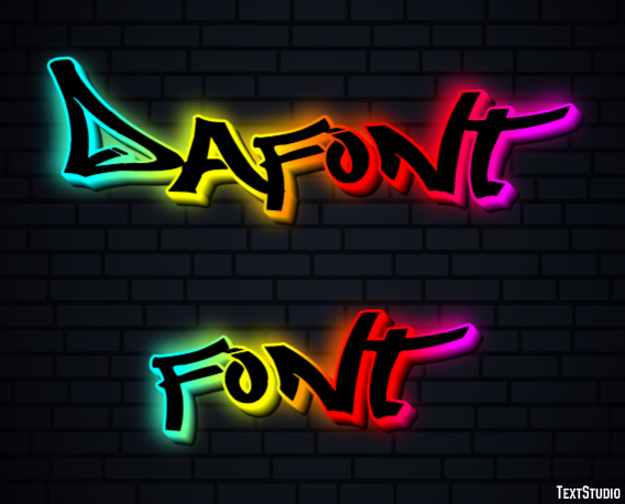 Dafont Font Text Effect
