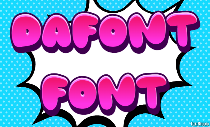 Dafont Font Text Effect
