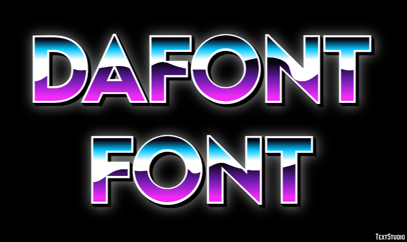 Dafont Font Text Effect