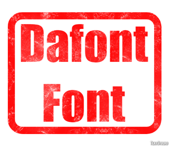 Dafont Font Text Effect