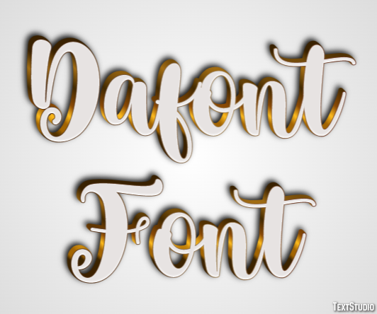 Dafont Font Text Effect