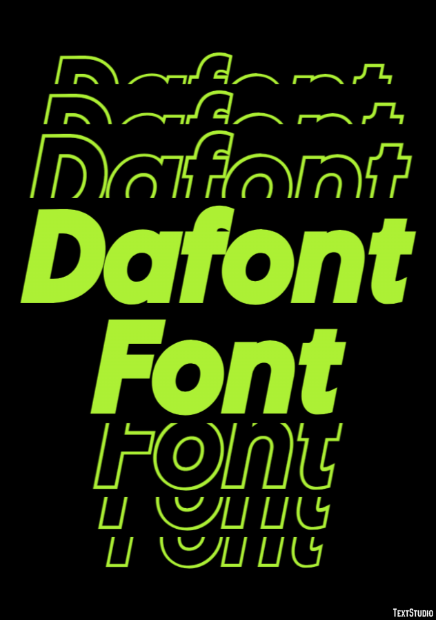 Dafont Font Text Effect