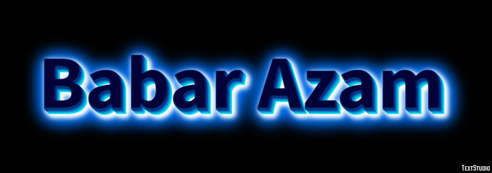 Babar Azam Texteffekt