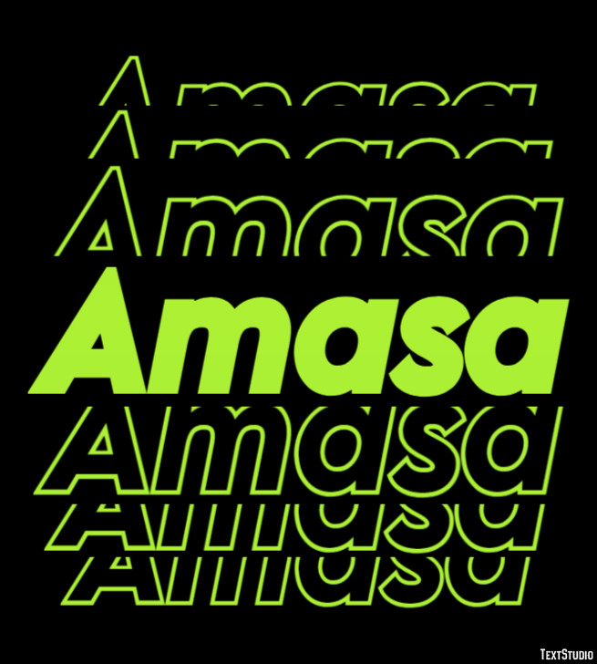 Amasa Text effect