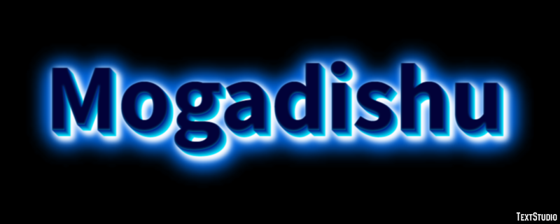 Mogadishu Efeito de texto