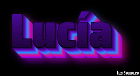 Lucía Эффект текста