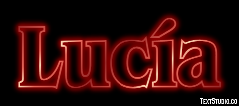 Lucía Эффект текста