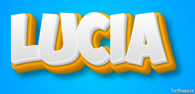 Lucía Эффект текста
