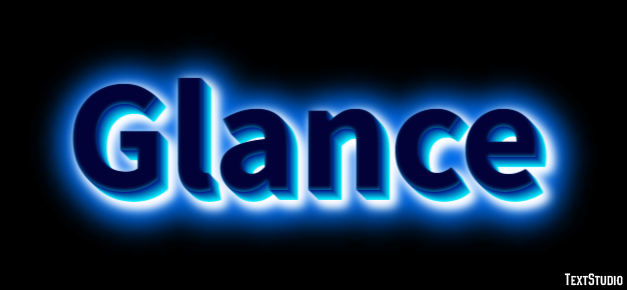 Glance テキスト効果