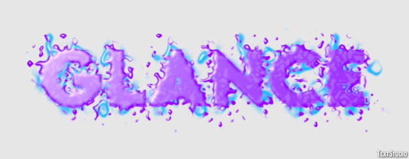 Glance Text effect