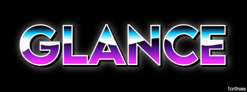 Glance Tekst Effect