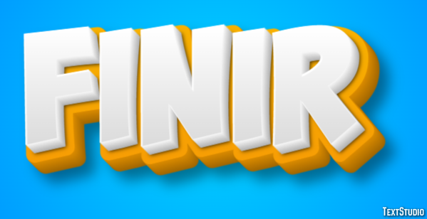 Finir Effet de texte