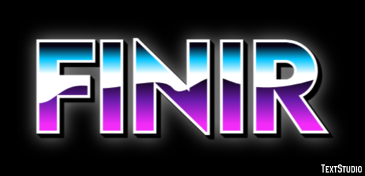 Finir Эффект текста