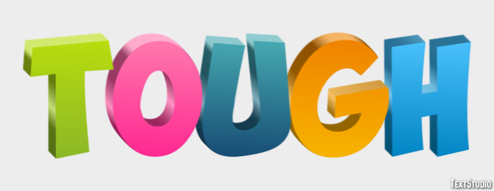 Tough Texteffekt