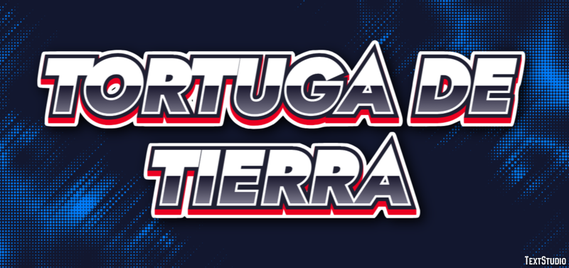 Tortuga de tierra Efecto de Texto