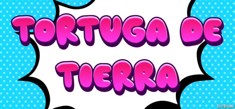 Tortuga de tierra Efecto de Texto