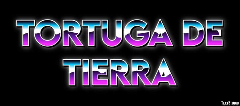 Tortuga de tierra Efecto de Texto