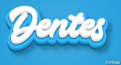 Dentes Эффект текста