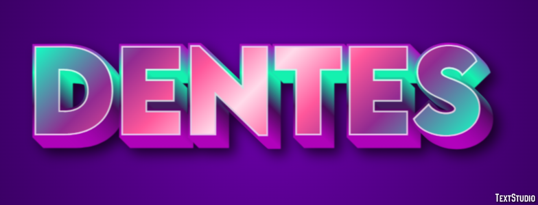 Dentes Efeito do texto