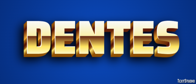 Dentes Efeito de texto