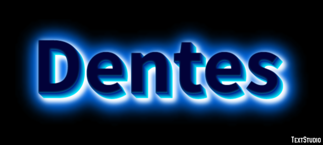 Dentes Efeito de texto