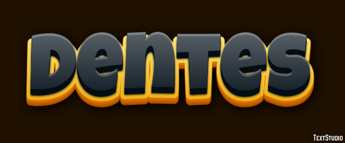 Dentes Efeito de texto