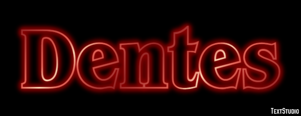 Dentes Efeito do texto
