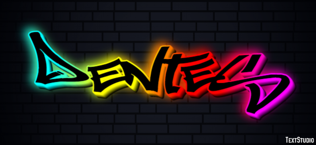 Dentes Эффект текста