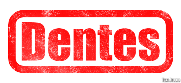 Dentes Efeito do texto