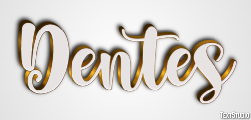 Dentes Эффект текста