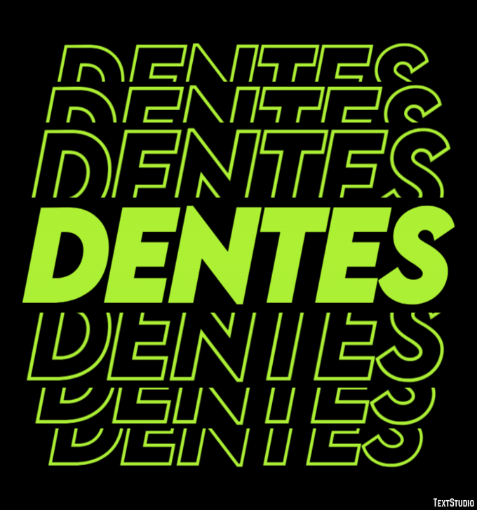 Dentes Efeito de texto