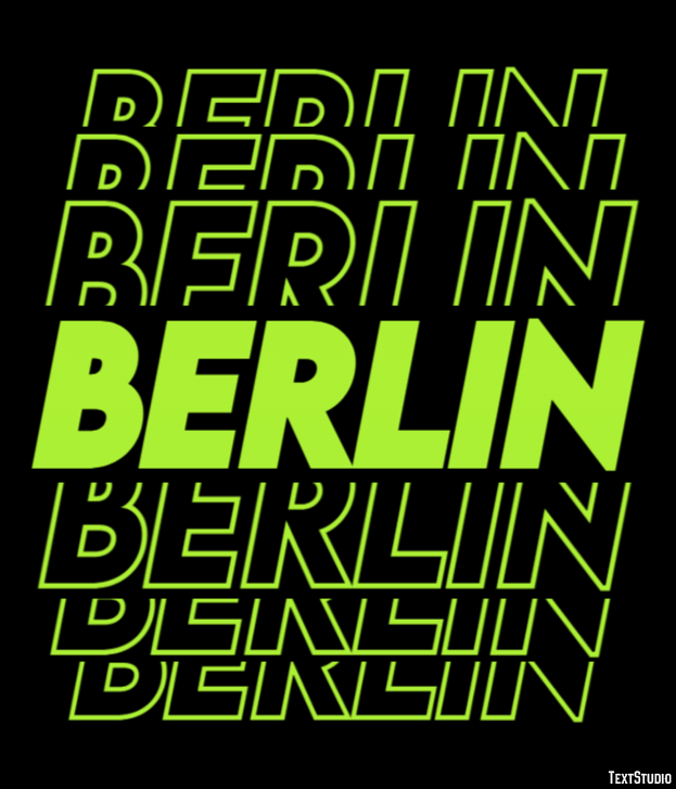 Berlin Efecto de Texto