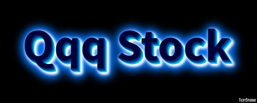 Qqq Stock Efeito de texto
