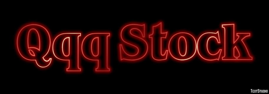 Qqq Stock Texteffekt