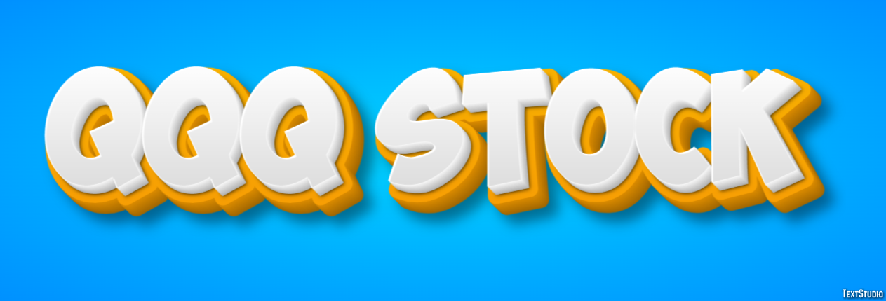 Qqq Stock Efeito de texto